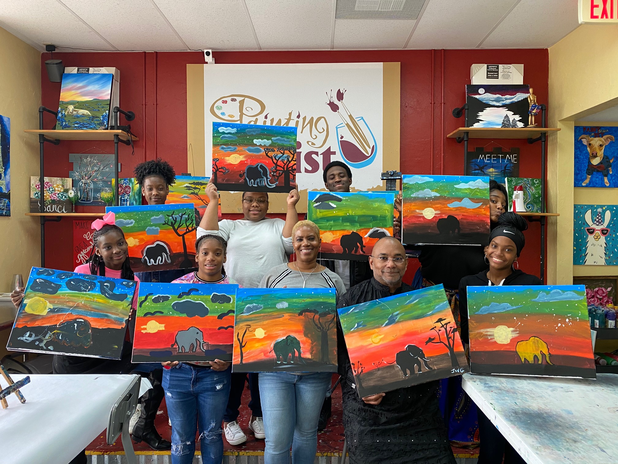 Painting with Pastor - St. Mark Missionary Baptist Church